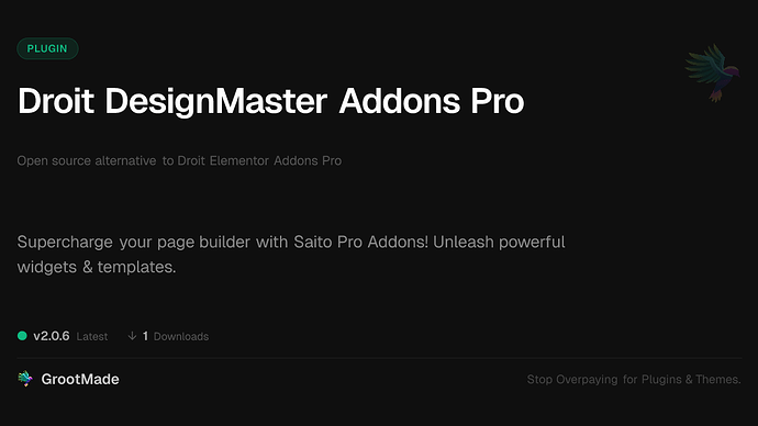 Droit DesignMaster Addons Pro