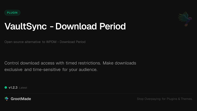 VaultSync - Download Period