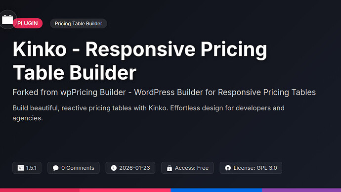 wpPricing Builder - WP Builder for Responsive Pricing Tables
