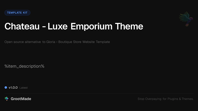 Chateau - Luxe Emporium Theme