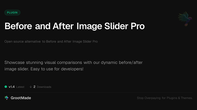 Before and After Image Slider Pro