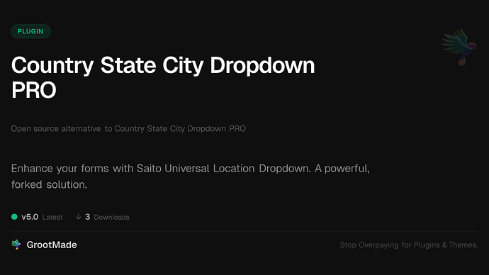 Country State City Dropdown PRO
