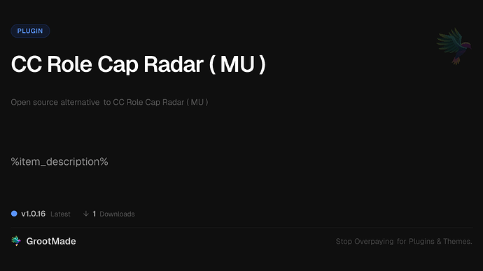 CC Role Cap Radar ( MU )