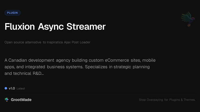 Fluxion Async Streamer