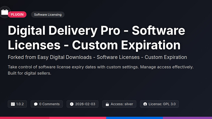 Awesome Downloads - Software Licenses - Custom Expiration