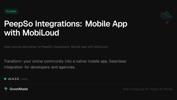 PeepSo Integrations: Mobile App with MobiLoud