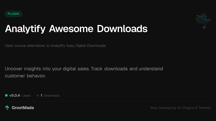 Analytify Awesome Downloads