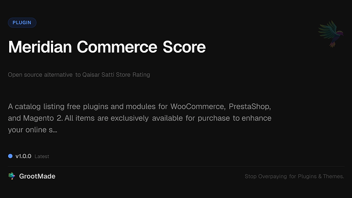 Meridian Commerce Score