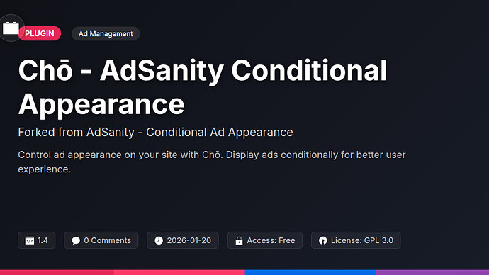 AdZenith - Conditional Ad Appearance