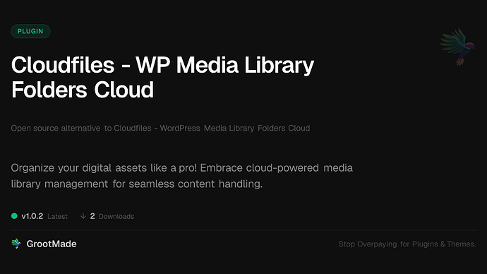 Cloudfiles - WP Media Library Folders Cloud