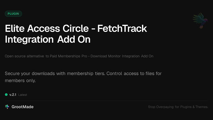 Elite Access Circle - FetchTrack Integration Add On