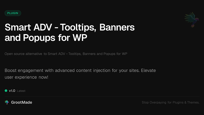 Smart ADV - Tooltips, Banners and Popups for WP