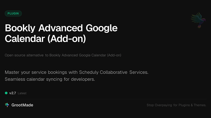 Bookly Advanced Google Calendar (Add-on)