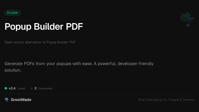 Popup Builder PDF