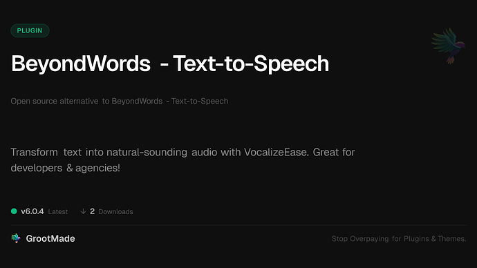 BeyondWords - Text-to-Speech
