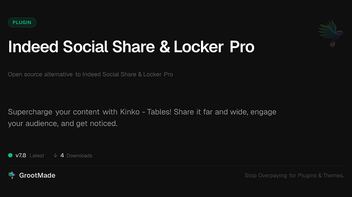 Indeed Social Share & Locker Pro