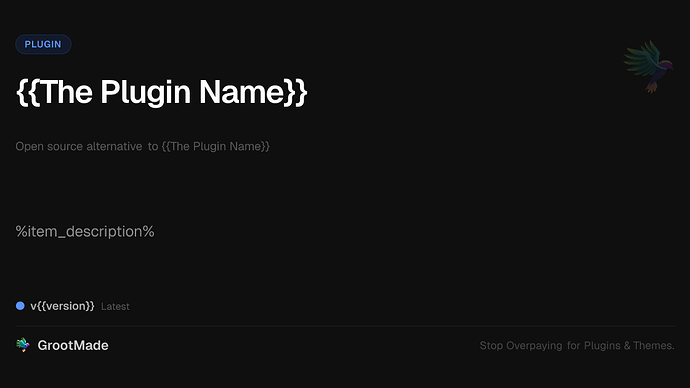 {{The Plugin Name}}