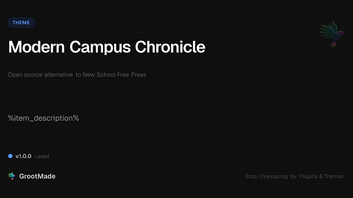 Modern Campus Chronicle