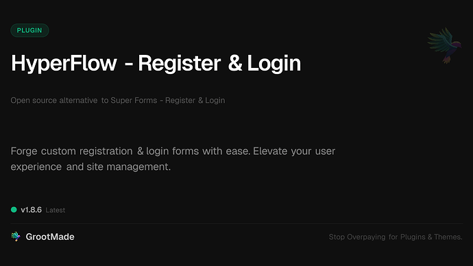 HyperFlow - Register & Login