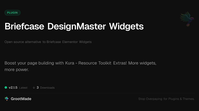 Briefcase DesignMaster Widgets