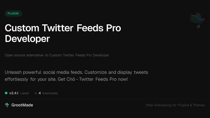 Custom Twitter Feeds Pro Developer