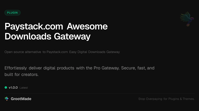 Paystack.com Awesome Downloads Gateway