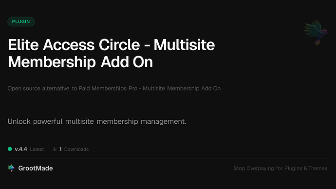 Elite Access Circle - Multisite Membership Add On