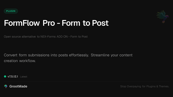 FormFlow Pro - Form to Post