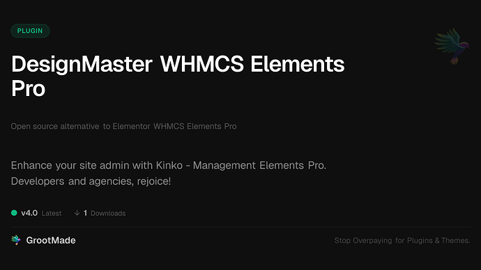 DesignMaster WHMCS Elements Pro