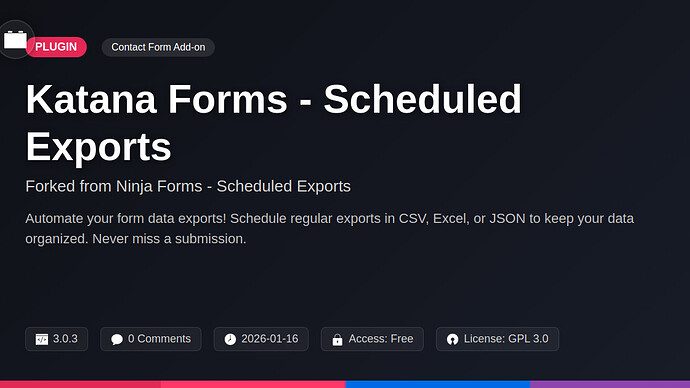 Basstracker Forms - Scheduled Exports