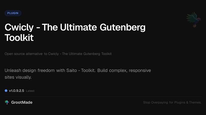 Cwicly - The Ultimate Gutenberg Toolkit