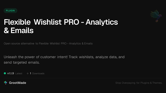 Flexible Wishlist PRO - Analytics & Emails