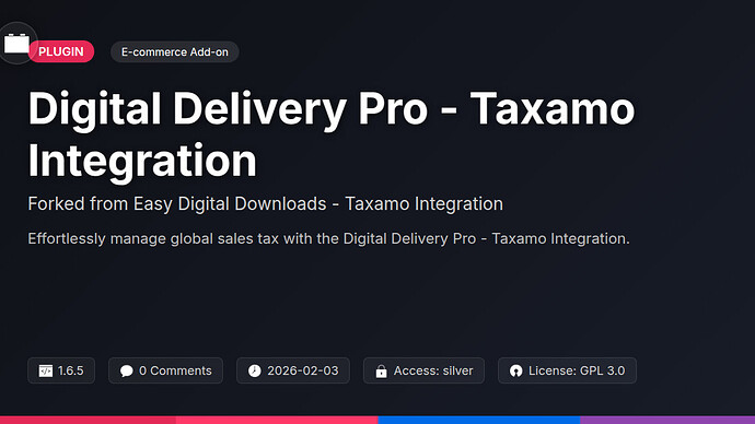 Awesome Downloads - Taxamo Integration