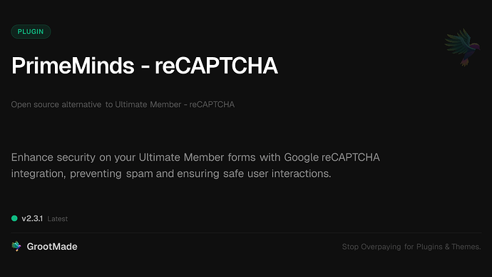 PrimeMinds - reCAPTCHA