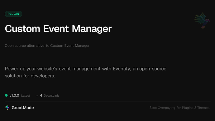 Custom Event Manager
