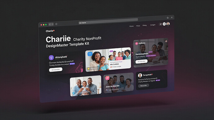 Charie - Charity NonProfit DesignMaster Template Kit