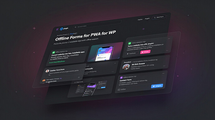 Offline Forms for PWA for WP