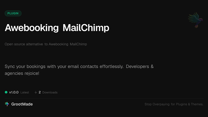 Awebooking MailChimp