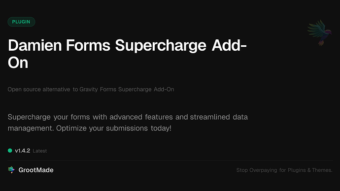 Damien Forms Supercharge Add-On