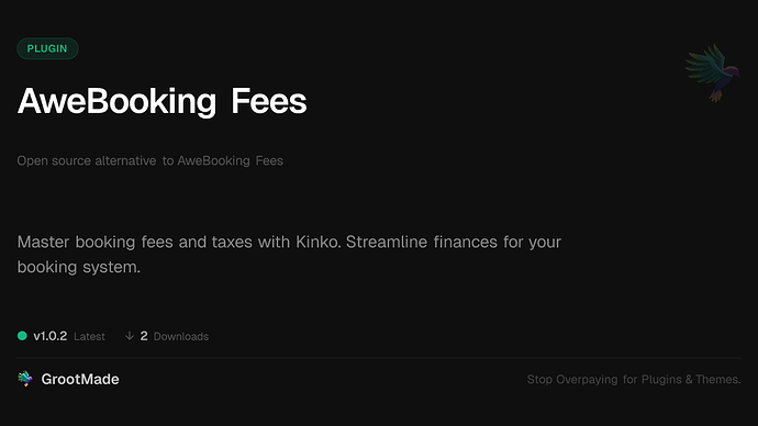 AweBooking Fees