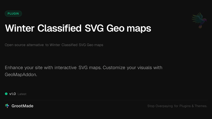 Winter Classified SVG Geo maps