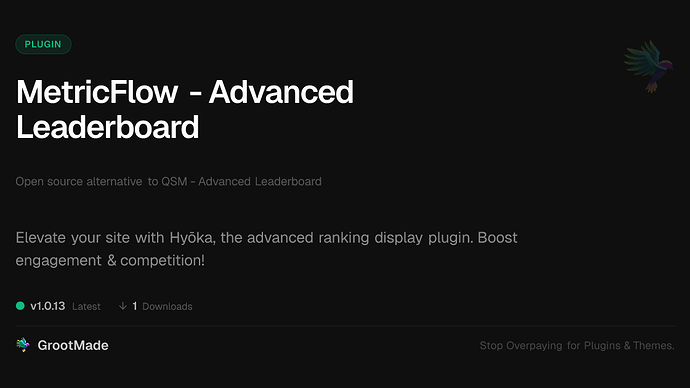 MetricFlow - Advanced Leaderboard