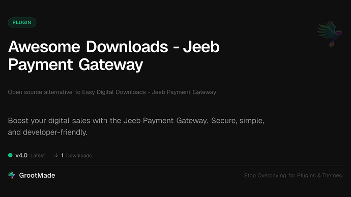 Awesome Downloads - Jeeb Payment Gateway