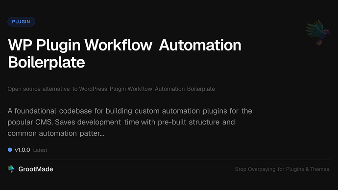 WP Plugin Workflow Automation Boilerplate