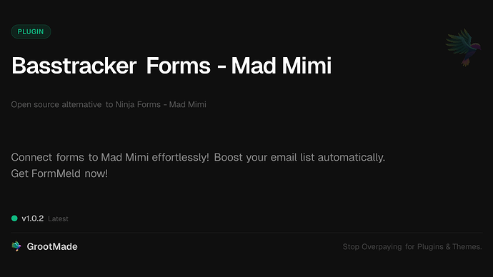 Basstracker Forms - Mad Mimi