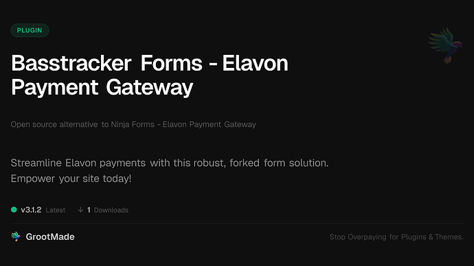 Basstracker Forms - Elavon Payment Gateway