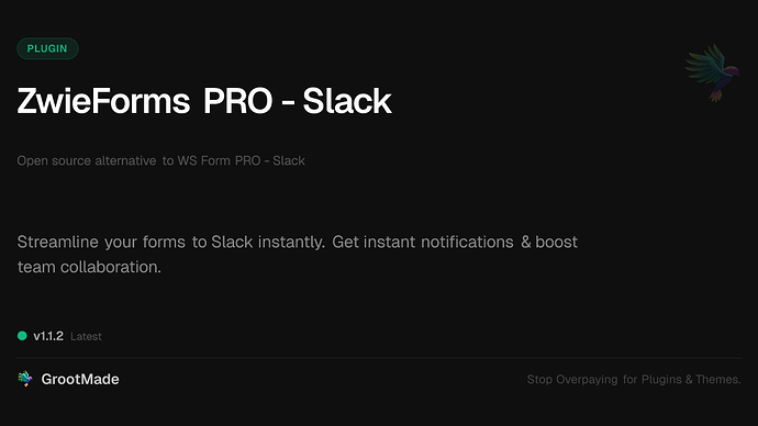 ZwieForms PRO - Slack