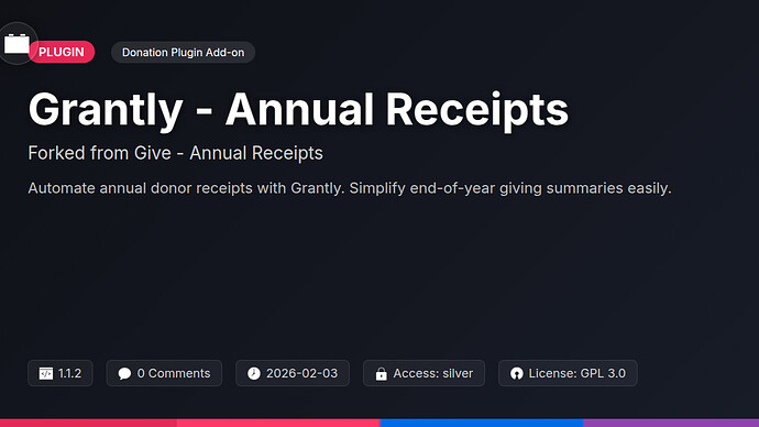 Libera - Annual Receipts