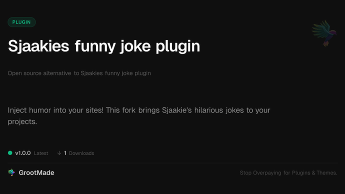 Sjaakies funny joke plugin