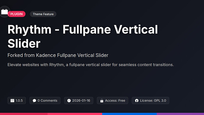 Kadence Fullpane Vertical Slider